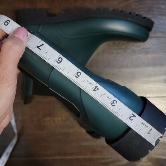 NEW Bernardo Addison Ankle Rain Boots Womens 11 Green Chic City Outdoors - Picture 9 of 10